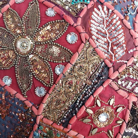 Set of Indian Art Pillow Cover and Insert Pillow - Picture 3 of 8